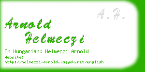 arnold helmeczi business card